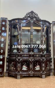 tủ bán nguyệt khảm ốc