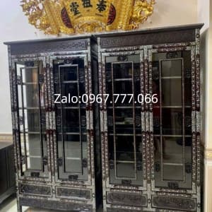 tủ bày đồ trơn khảm