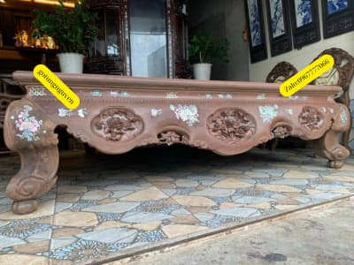 sập ba bông lối cổ khảm