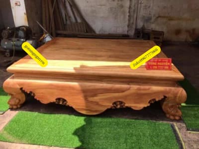 sập trơn gỗ gõ đỏ