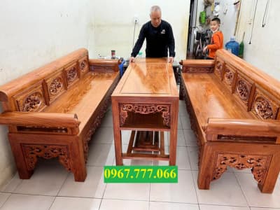 trường kỷ gỗ hương đá đại