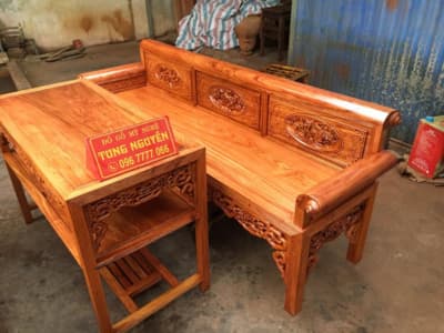 trường kỷ gỗ hương đá