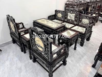 trường kỷ tam sơn khảm ốc 6 món