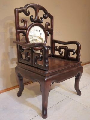 bàn ghế móc mỏ 6 món gỗ gụ