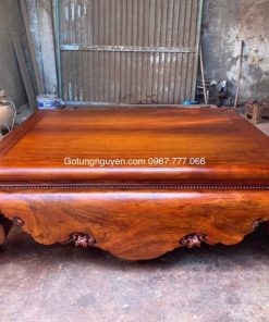 sập trơn gỗ gụ lào