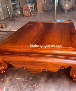 sập trơn gỗ gụ lào