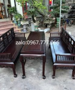 trường kỷ song tiện chân móng