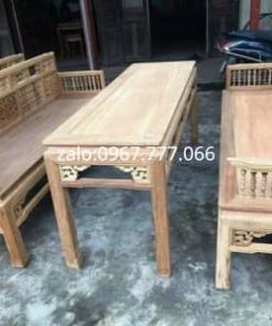 trường kỷ song tiện chân vuông