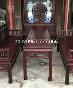 trường kỷ song tiện chân vuông