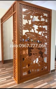 vách thờ gỗ gõ đỏ