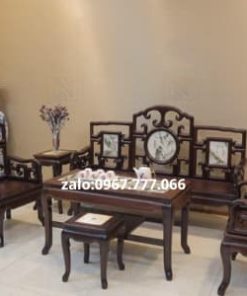 bàn ghế móc mỏ 6 món