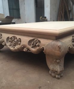 sập ba bông gỗ gụ lào